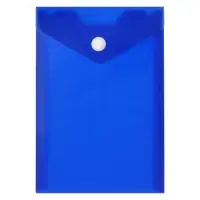 Папка-конверт на кнопке, А6, 180 мкм, вертикальная, глянцевая, МИКС