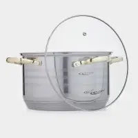 Кастрюля 5,5 л "ЭЛИС ГОЛД" ф24х13,5 см