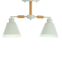 Люстра "Вудли" 2хЕ27 40Вт белый 45х16х29 см
