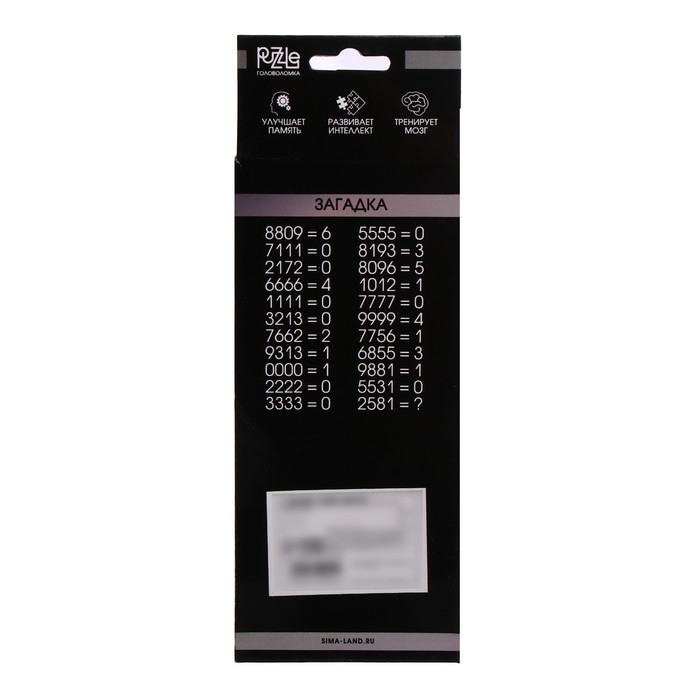 Головоломка &laquo;Раздели на части&raquo; №4