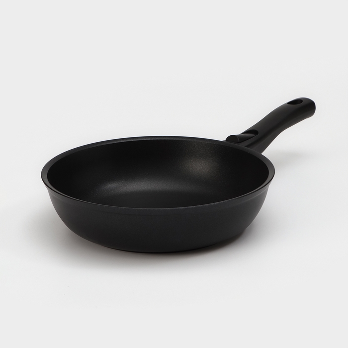 Сковорода &laquo;Традиция&raquo;, d=24 см, съёмная ручка, антипригарное покрытие, цвет чёрный