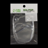 Полустельки для обуви, на клеевой основе, силиконовые, 9,5 &times; 6,5 см, пара, цвет прозрачный