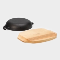 Сковорода чугунная Magma &laquo;Ансан&raquo;, 25&times;20,3&times;4,5 см, индукция, цвет чёрный