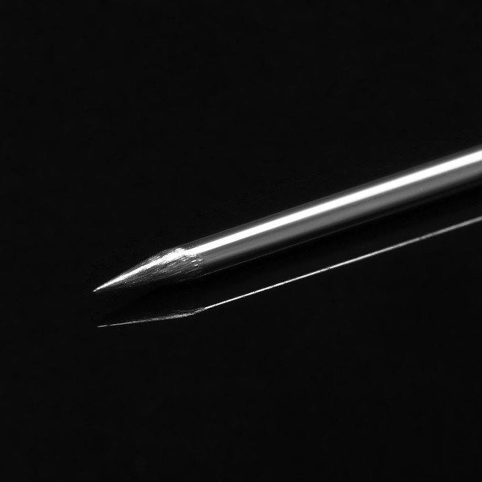 Основа &laquo;Брошь-игла&raquo; L= 7,5 см, площадка 1см (набор 5шт), цвет серебро