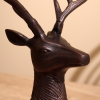 Подсвечник на 4 свечи "Олень" алюминий 26х13х30 см