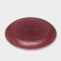 Тарелка плоская стеклянная &laquo;Идиллия&raquo;, d=25 см, цвет лилак