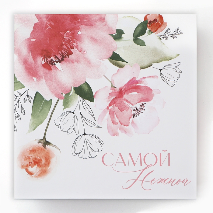 Набор коробок 10 в 1, упаковка подарочная, &laquo;Цветы&raquo;, 10.2 х 10.2 х 6‒28.2 х 28.2 х 15 см