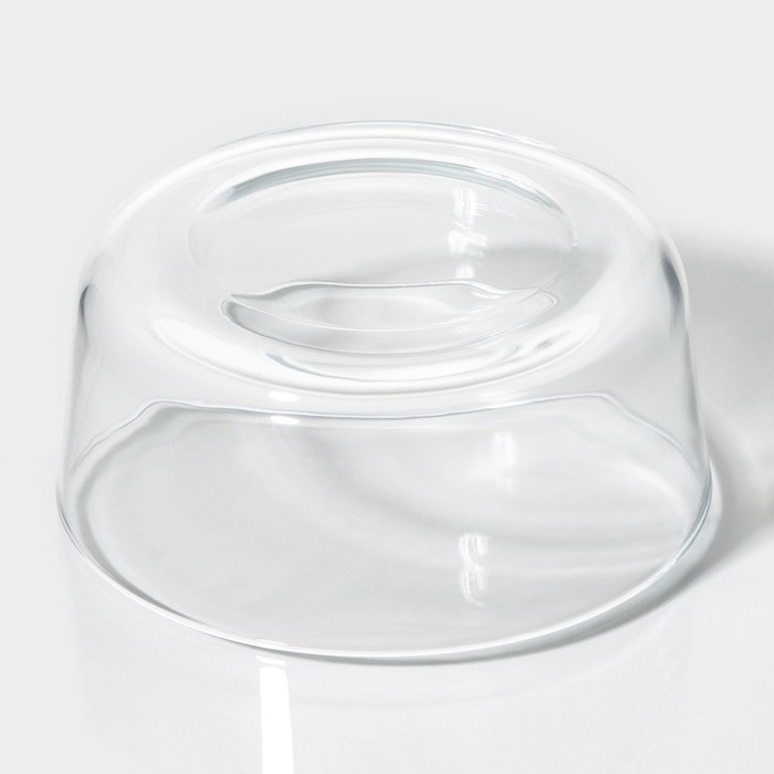 Контейнеры стеклянные с крышкой Доляна &laquo;Коралл&raquo;, 390/530 мл