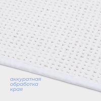 Коврик для ванной и туалета SAVANNA, полиэстер, 80&times;50 см, цвет молочный