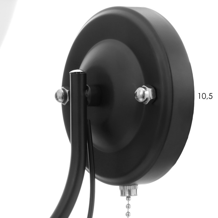 Бра 2026/1 E27 60Вт черный+хром 20х13,5х20 см