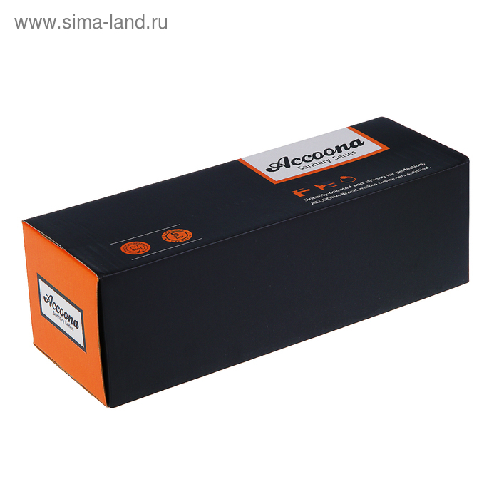 Смеситель для ванны Accoona A7182G, двухрычажный, белый/хром