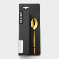 Набор чайных ложек из нержавеющей стали Magistro &laquo;Блинк&raquo;, длина 14,5 см, 6 шт, цвет золото