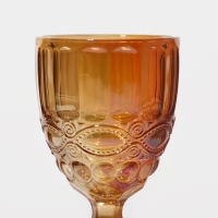 Бокал из стекла Magistro &laquo;Ла-Манш&raquo;, 250 мл, 8&times;15,5 см, цвет янтарный