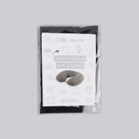 Подушка для шеи дорожная, надувная, 42 &times; 26,5 см, цвет синий