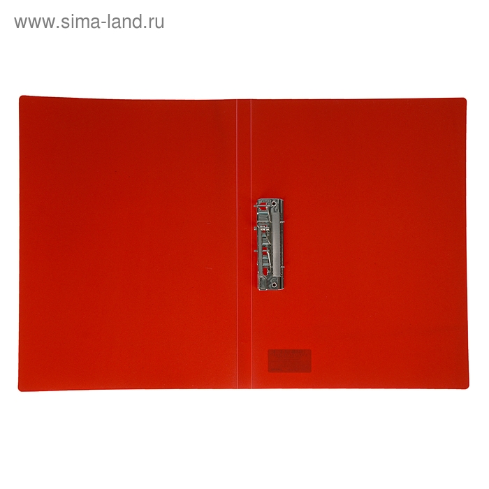 Папка с зажимом А4, 500 мкм, корешок 15 мм, Calligrata, до 100 листов, красная