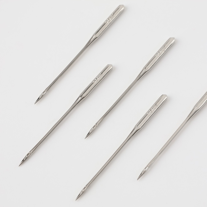 Иглы для бытовых швейных машин, универсальные, №90/14, 5 шт, NU