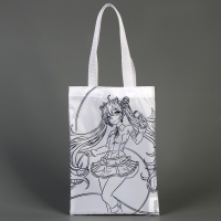 Сумка-шопер, раскраска &laquo;Девочка с микрофоном&raquo;, 32 х 23 см