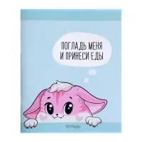 Тетрадь 48 листов в клетку Calligrata &laquo;Лисички&raquo;, обложка мелованная бумага, серые листы, МИКС