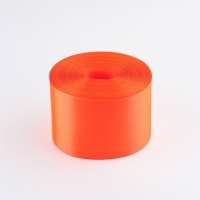 Лента атласная, 100 мм &times; 100 &plusmn; 5 м, цвет оранжевый