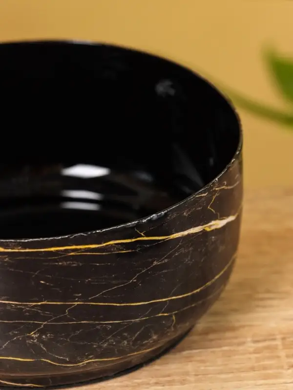 Конфетница с крышкой "Тёмный шоколад" 11х11х7 см