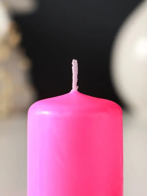 Свеча пеньковая 4х5 см, 7 ч, 47 г, розовый