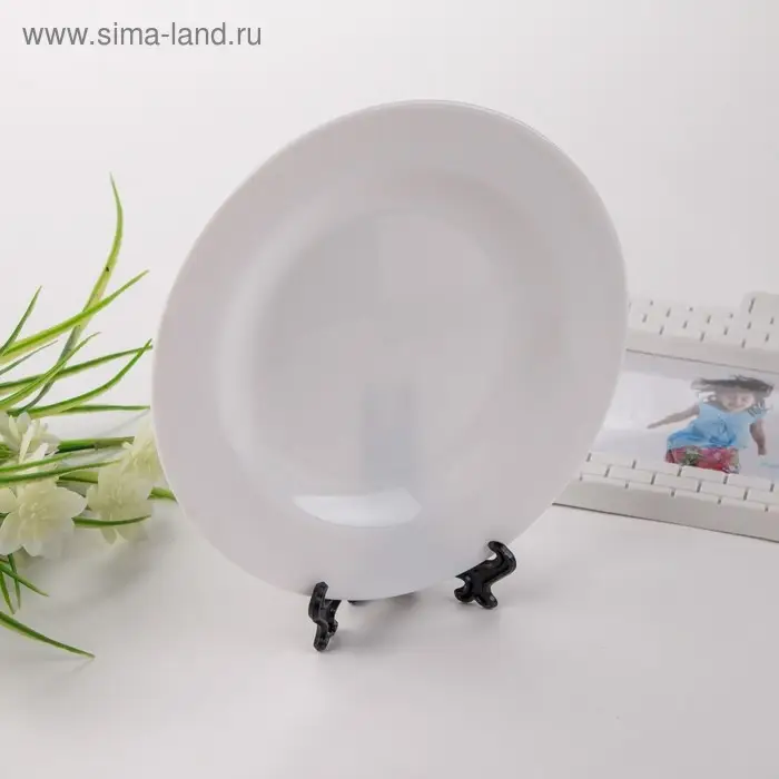 Подставка для тарелок пластик 10 см, чёрная，для тарелок d=10-13 см