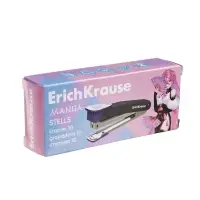 Степлер №10 ErichKrause Stells Manga, до 15 листов, МИКС