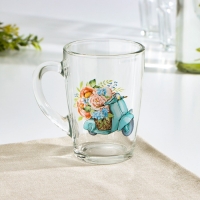 Кружка стеклянная &laquo;Капучино. Романтика&raquo;, 300 мл