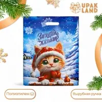 Пакет &laquo;Загадай желание&raquo;, полиэтиленовый с вырубной ручкой, 38&times;47 см