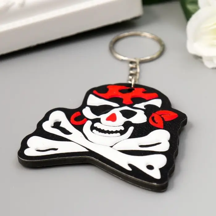 Брелок EVA "Череп" МИКС 6х5,7 см