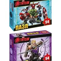 Пазлы детские для мальчиков &laquo;Мстители&raquo;, набор 10в1, 54 детали в каждом