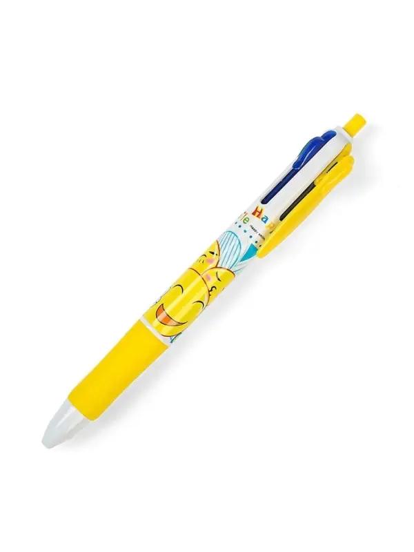 Ручка шариковая многоцветная Calligrata, автоматическая, 4 цвета, с рисунком, МИКС