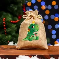 Мешок подарочный с термонаклейкой, 10&times;14 см