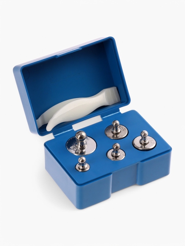 Весы лабораторные, с набором гирь 100 г.