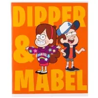 Тетрадь в клетку 48 листов, картонная обложка, блок №2, белизна 75% (серые листы), &laquo;Гравити Фолз&raquo;