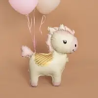 Воздушный шар фольгированный 3D 25" &laquo;Лошадка&raquo;, кремовый