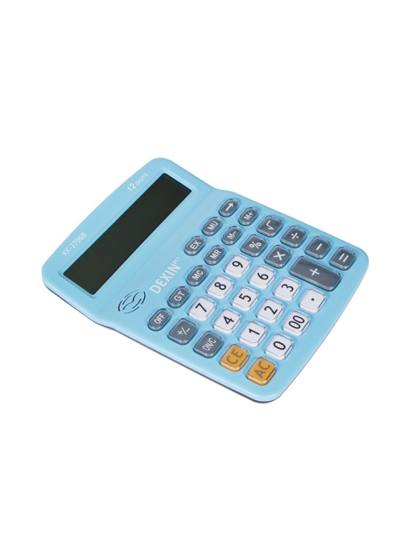 Калькулятор настольный 12-разрядный КК-2700В, синий