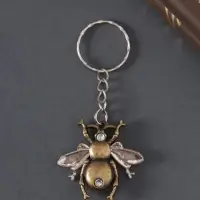 Брелок металл "Пчела" МИКС 4х3,5 см