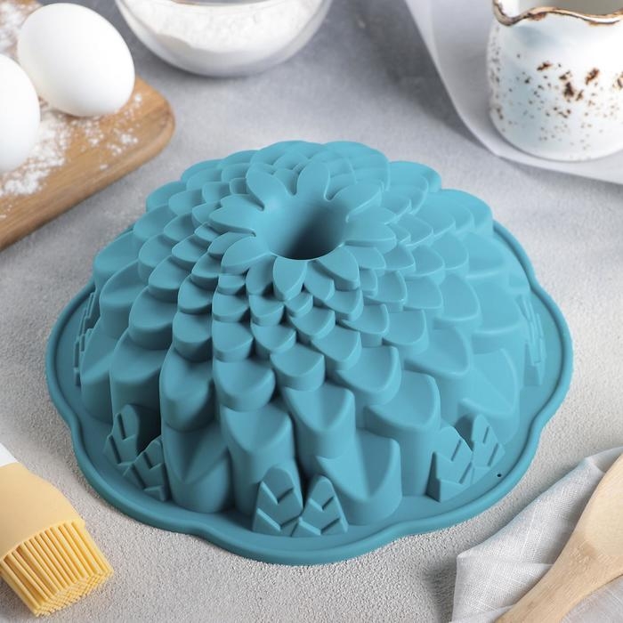 Форма для выпечки Доляна &laquo;Хризантема&raquo;, силикон, 22&times;7.5 см, МИКС