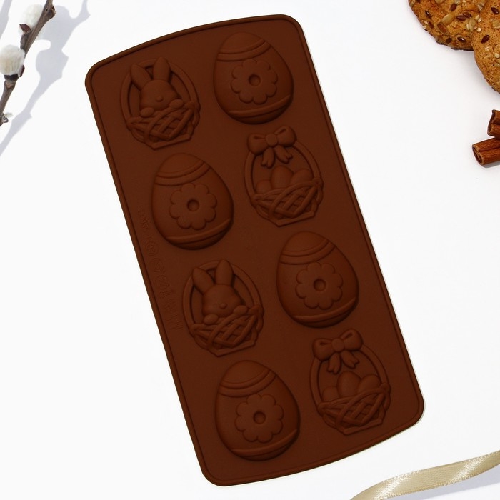 Силиконовая форма для выпечки &laquo;Со Светлой Пасхой!&raquo;, 10.6 х 20.7 см.