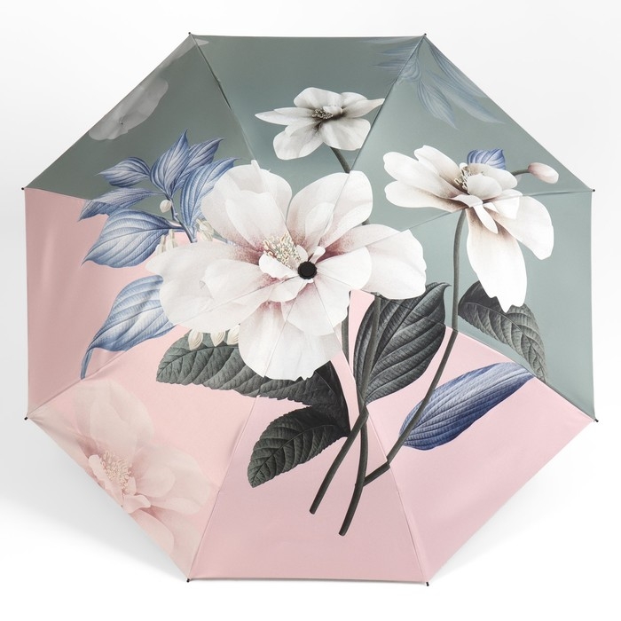Зонт механический &laquo;Весна&raquo;, 4 сложения, 8 спиц, R = 49 см, цвет МИКС
