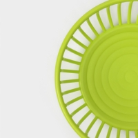 Фруктовница Доляна &laquo;Дискарт&raquo;, пластик, 21.5&times;6.7 см, зелёная