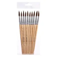 Кисть белка круглая № 9, ручка дерево