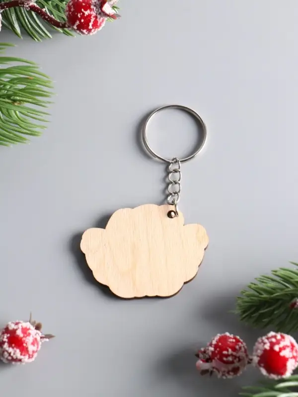 Брелок новогодний 2026 &laquo;Здоровья&raquo;, размер брелока 4.5&times;3.5 см