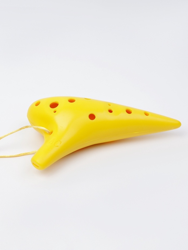 Окарина Music Life 12 отверстий, желтая, 17,5 х 9,5 х 4,5 см