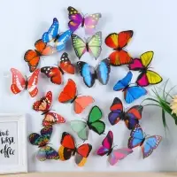 Магнит пластик "Бабочка горошек" МИКС 12х7 см