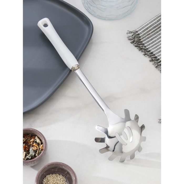 Ложка для спагетти из нержавеющей стали Доляна Luminous, h=30 см