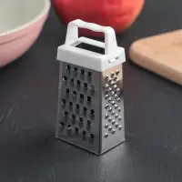 Тёрка четырёхгранная c магнитом Доляна, 3.5&times;7&times;3 см, МИКС