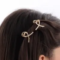 Крабик для волос &laquo;Эмма&raquo;, петля, 3 см, золото