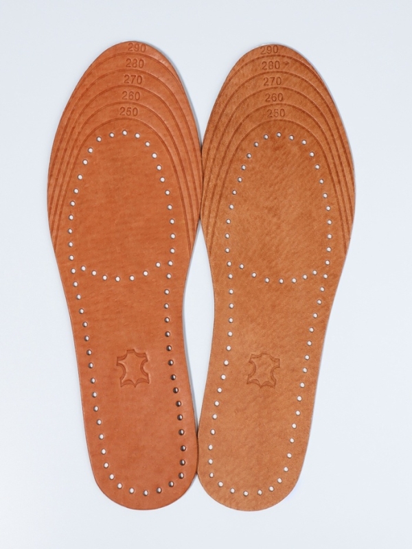 Стельки (нат. кожа) универс 36-45 р-р 28,5см (пара) корич пак SS